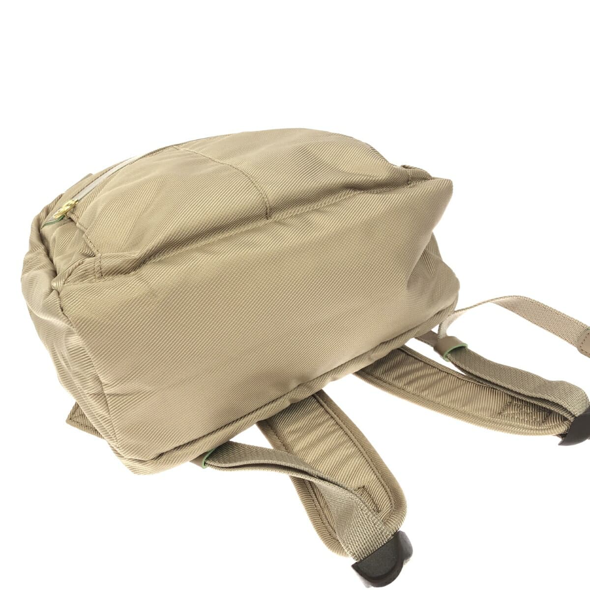 Marie Claire backpack in good condition, nylon, beige, women's 4