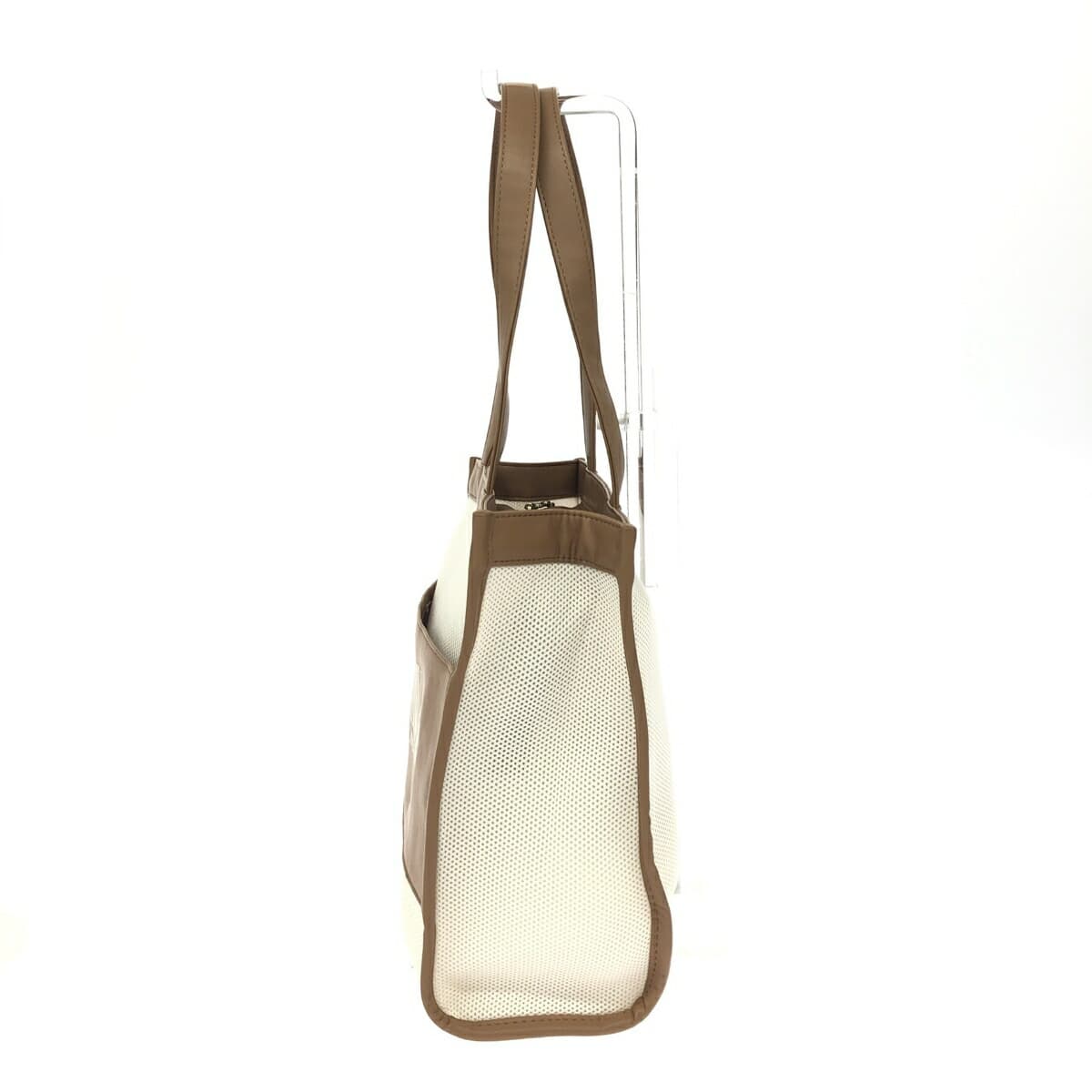 MARY QUANT Tote Bag Good Condition Mesh/Nylon Beige Women's 2