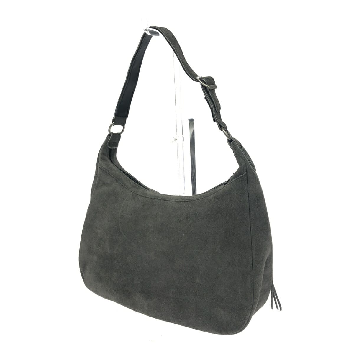 Minnetonka One Shoulder Bag Fringe/Suede Gray Women's 3