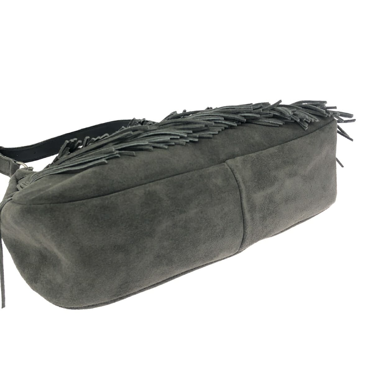 Minnetonka One Shoulder Bag Fringe/Suede Gray Women's 4