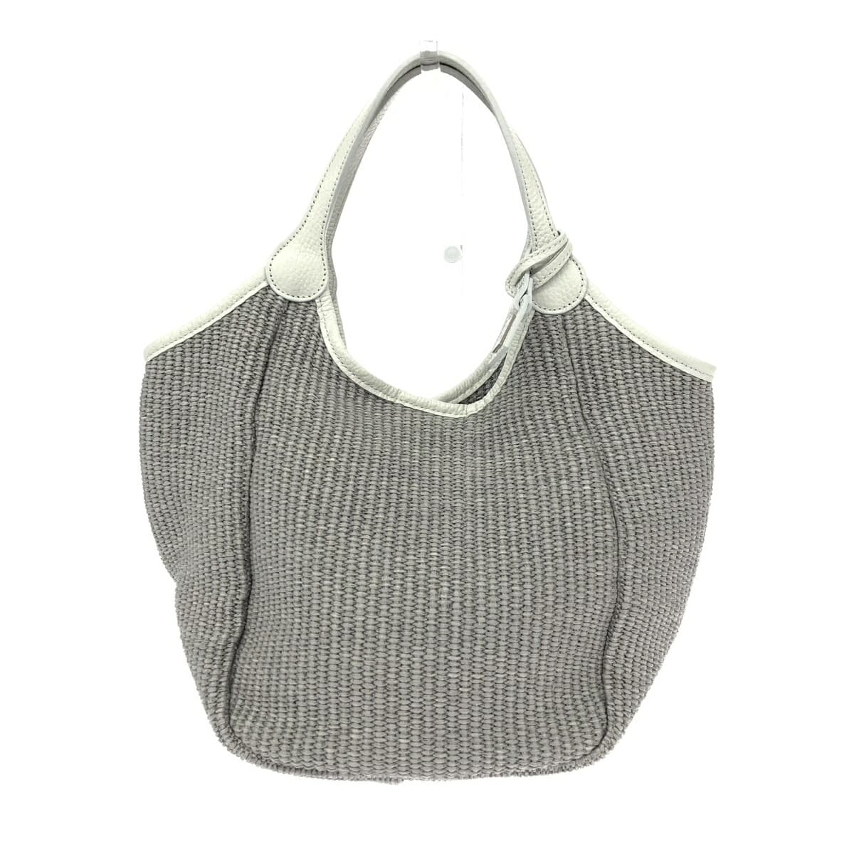 Ginza Kanematsu Tote Bag Raffia Gray Ladies