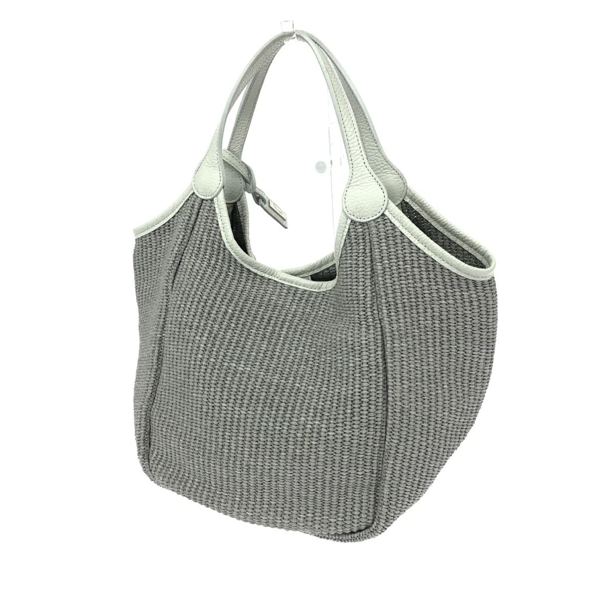 Ginza Kanematsu Tote Bag Raffia Gray Ladies 3
