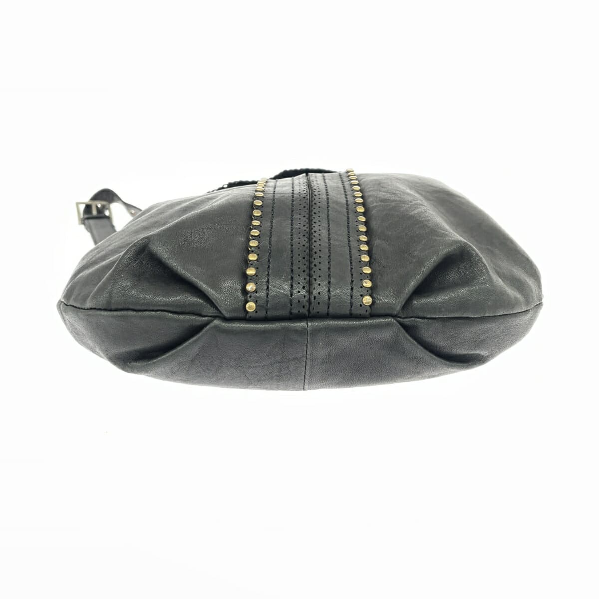 ESTINE Shoulder Bag Studs Leather Black Ladies 4