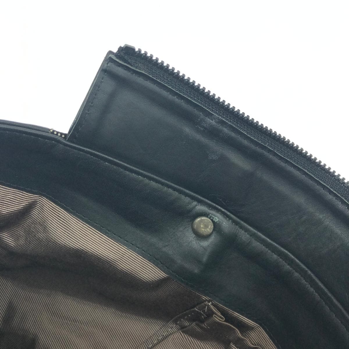 No-brand tote bag, Inden-style leather, black, for ladies 9