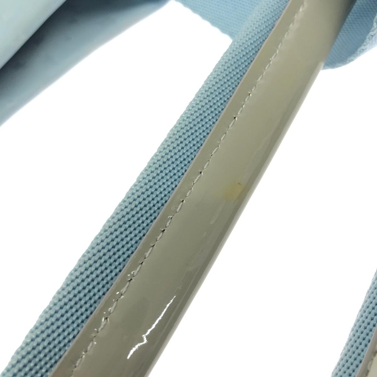 ANNA SUI 2WAY Tote Bag Tassel Star Embroidery Nylon Light Blue Ladies 10