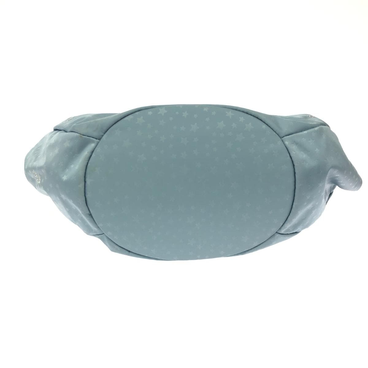 ANNA SUI 2WAY Tote Bag Tassel Star Embroidery Nylon Light Blue Ladies 5