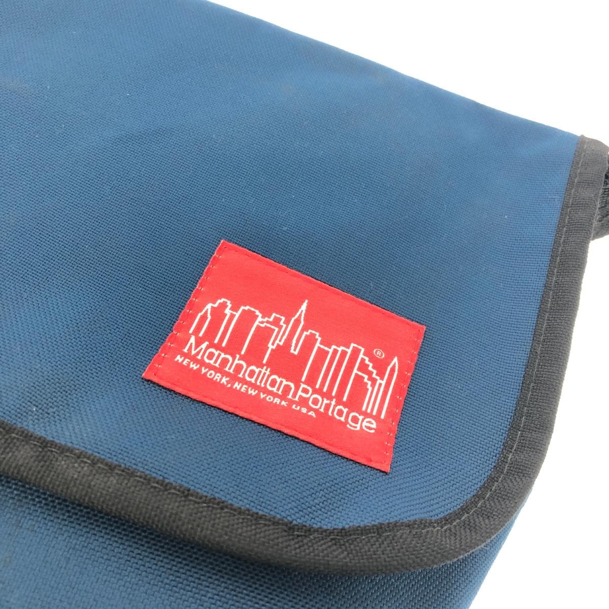 Manhattan Portage messenger bag logo Cordura nylon blue unisex 5