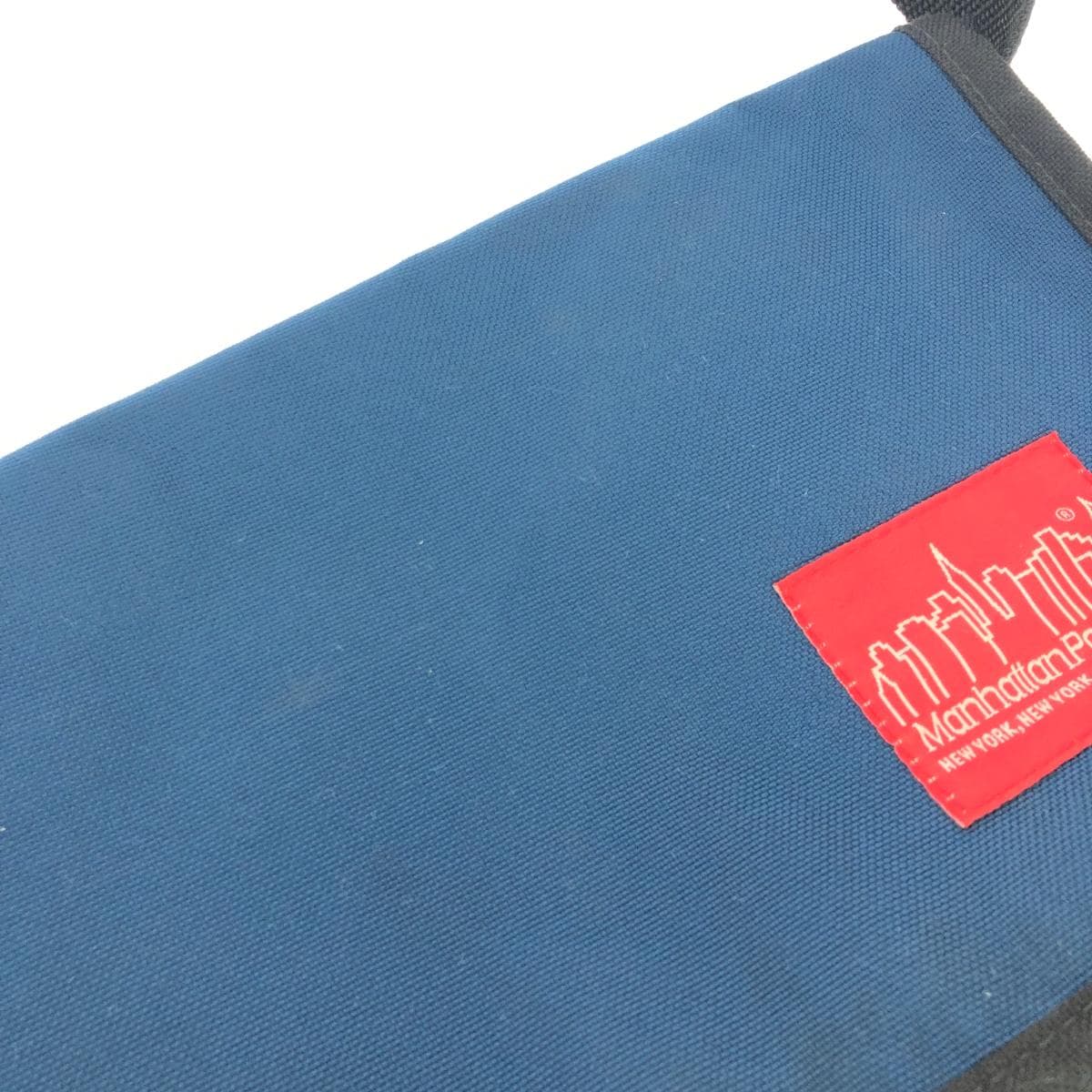 Manhattan Portage messenger bag logo Cordura nylon blue unisex 9