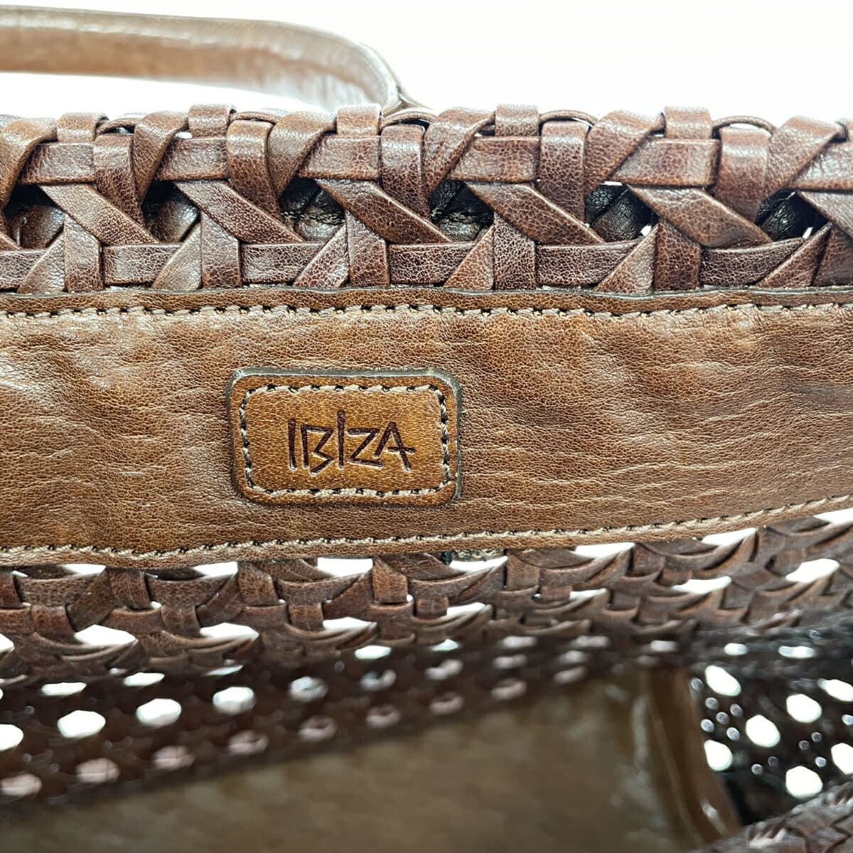 IBIZA Ibiza Artesania Good Condition Braided Leather Brown Ladies 7