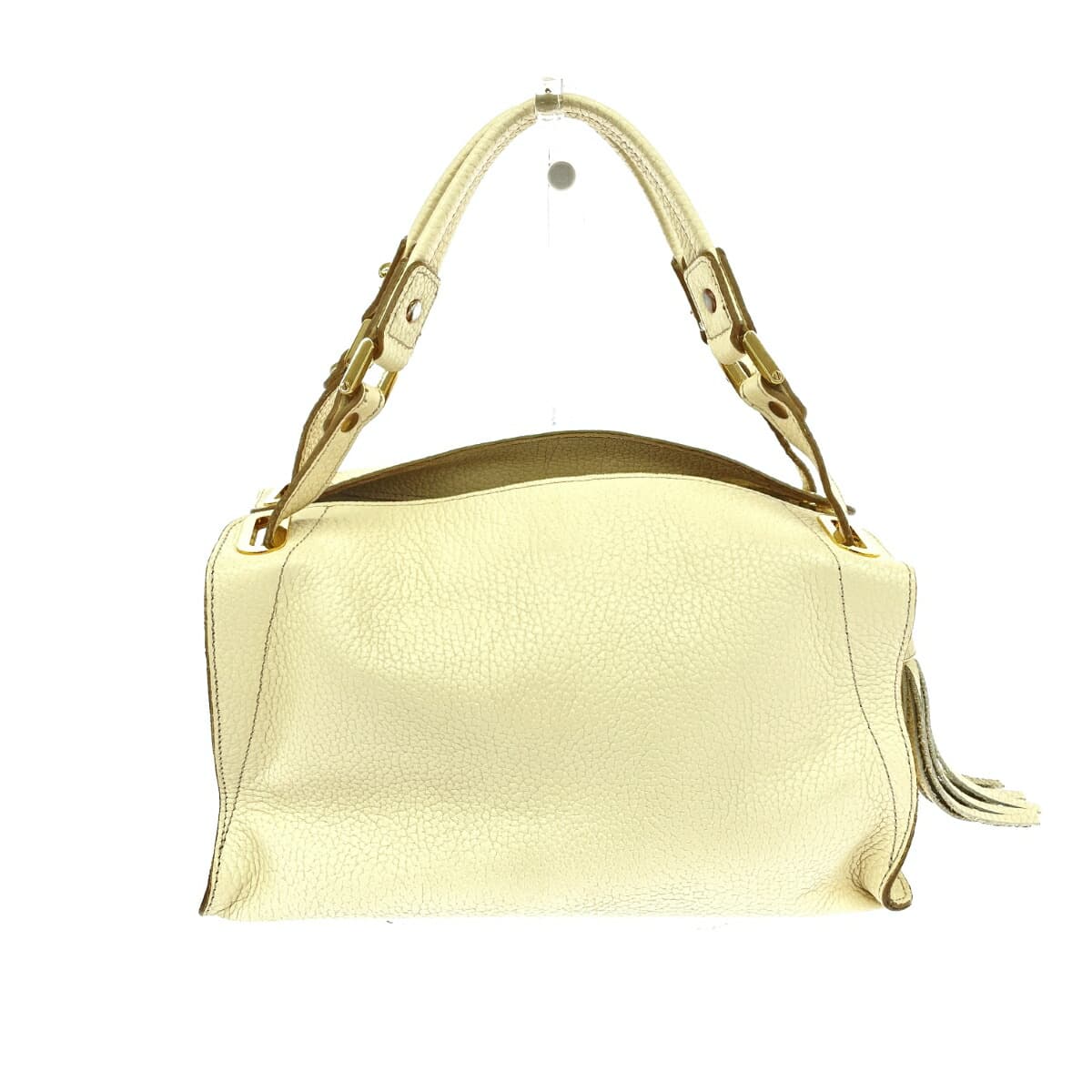 IANNE 2WAY Bag Olivia Good Condition Leather White Women's