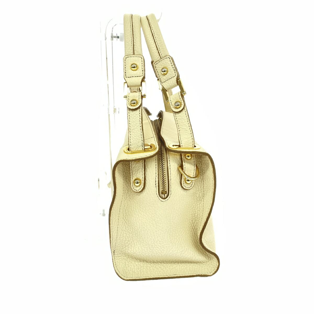 IANNE 2WAY Bag Olivia Good Condition Leather White Women's 2