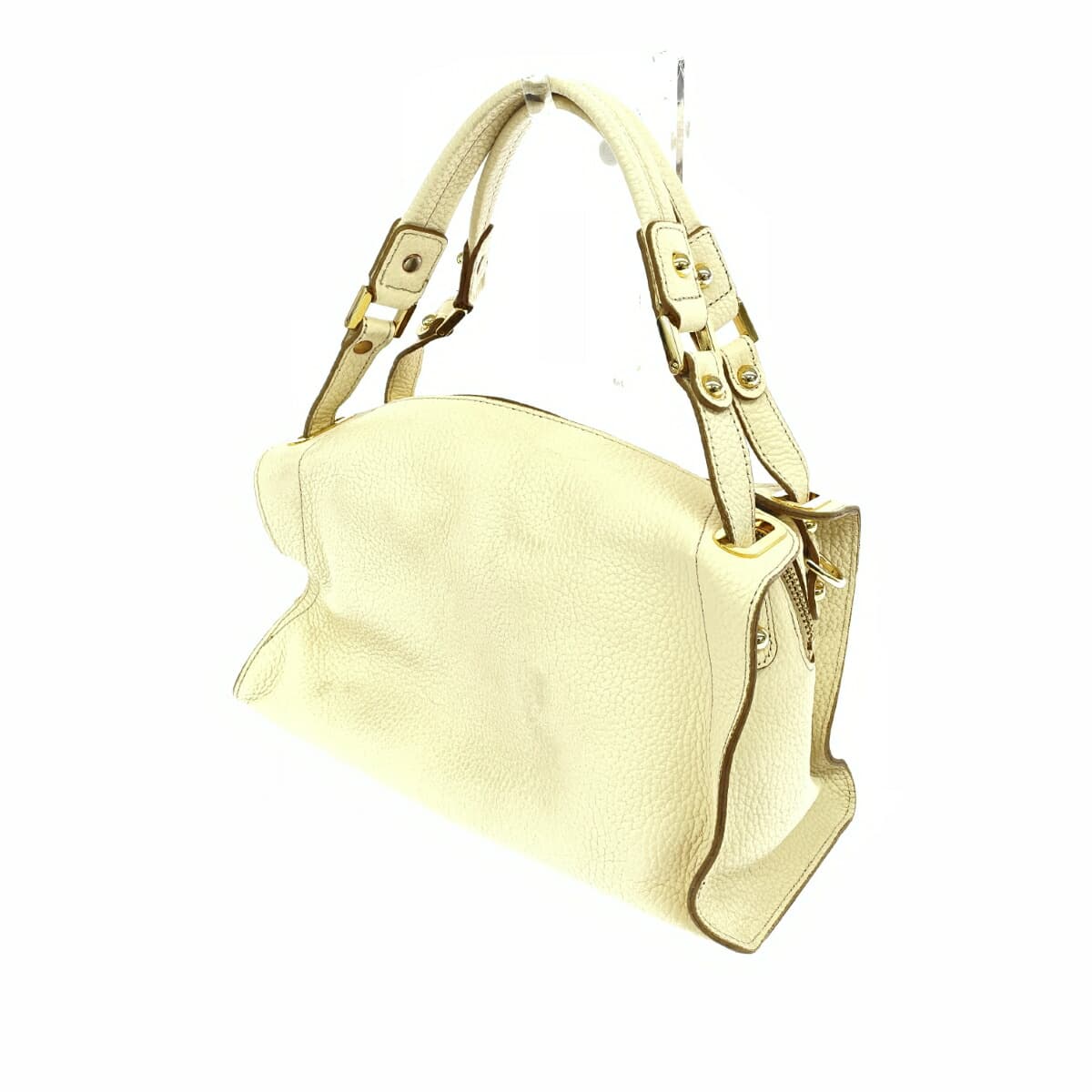 IANNE 2WAY Bag Olivia Good Condition Leather White Women's 3