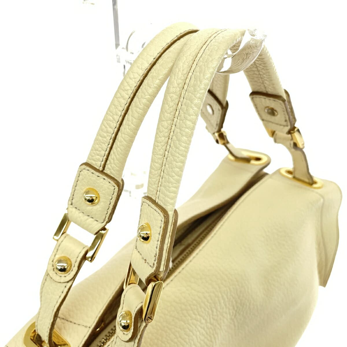 IANNE 2WAY Bag Olivia Good Condition Leather White Women's 4