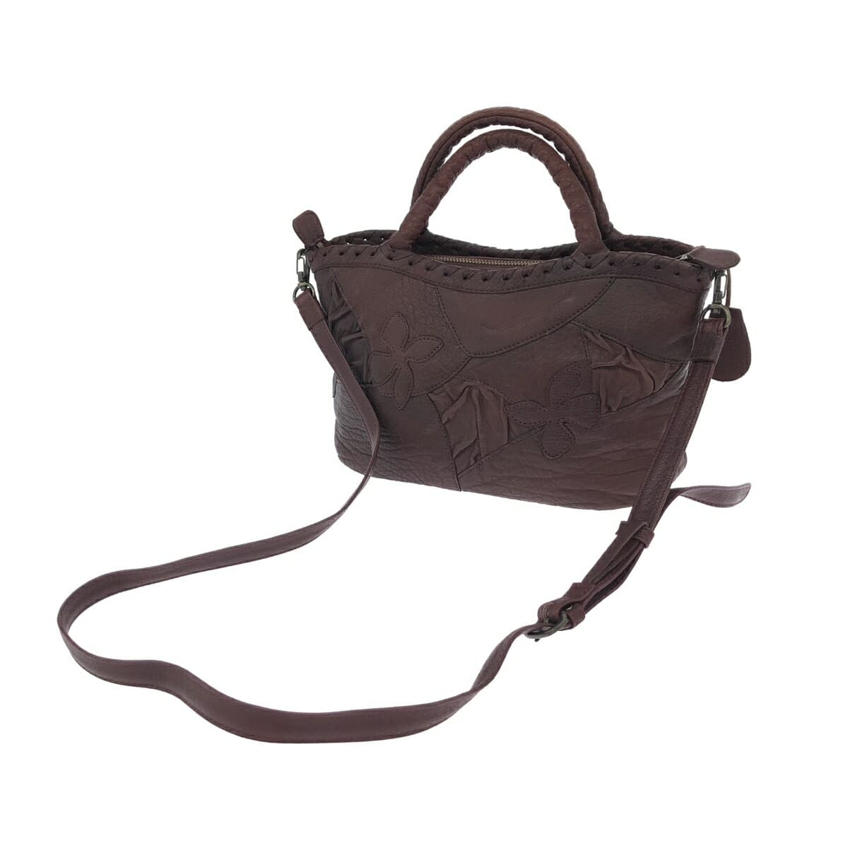 IBIZA Ibiza Handbag Good Condition Leather/2WAY Bag Brown Women's 3