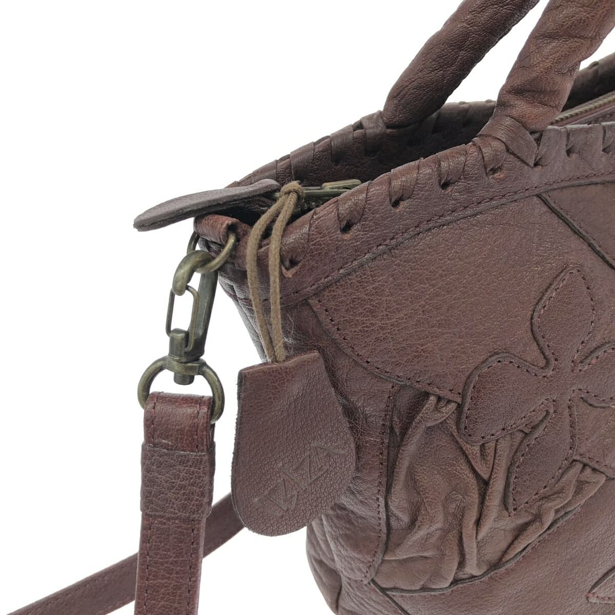 IBIZA Ibiza Handbag Good Condition Leather/2WAY Bag Brown Women's 6