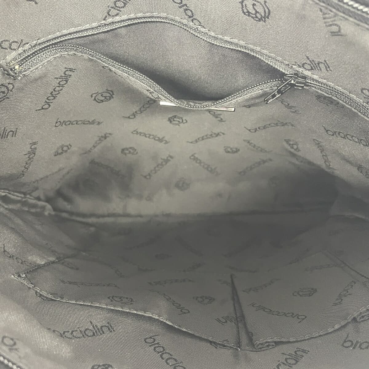 Braccialini tote bag, hair-on-hide/suede/leather, black, for women 4