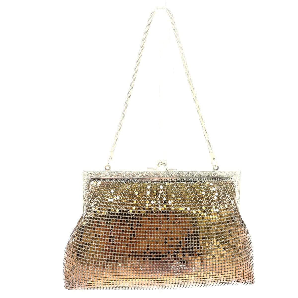 Royalmesh Royal Mesh Royal Mesh / Frame Party Bag Metal Mesh Bronze Color Women's