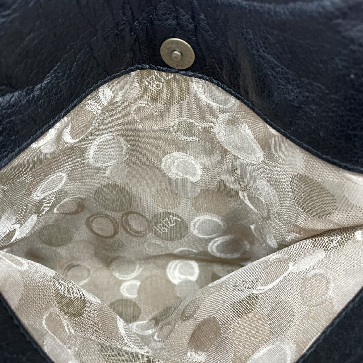 IBIZA Ibiza Tote Bag Good Condition Zodiac Signs / Embossed / Leather Black Ladies 6