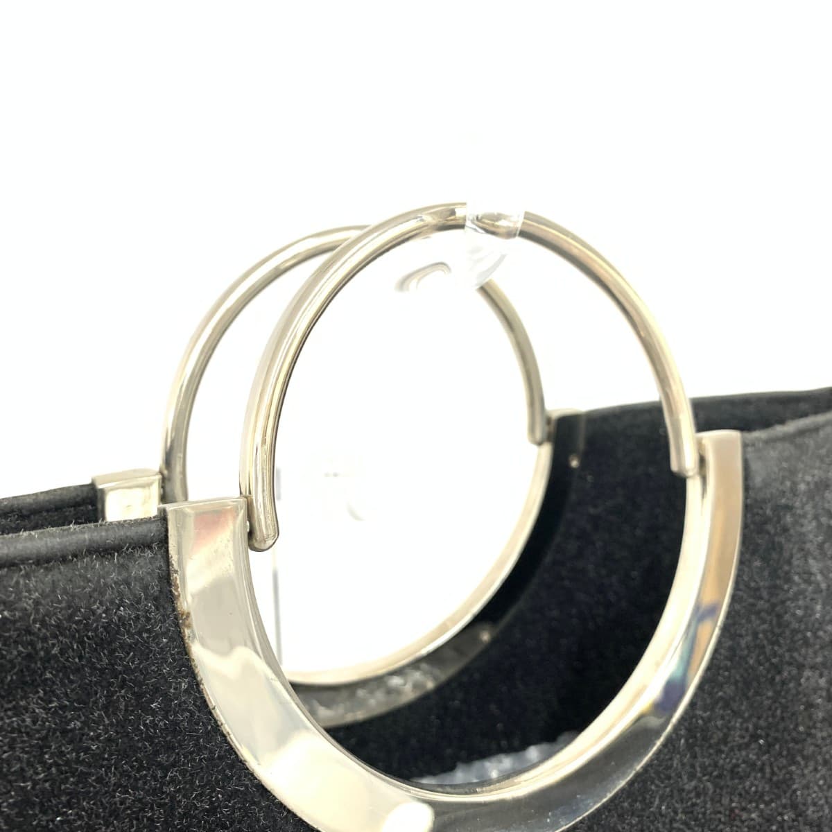NINA RICCI Handbag Circle Handle Black Ladies 4