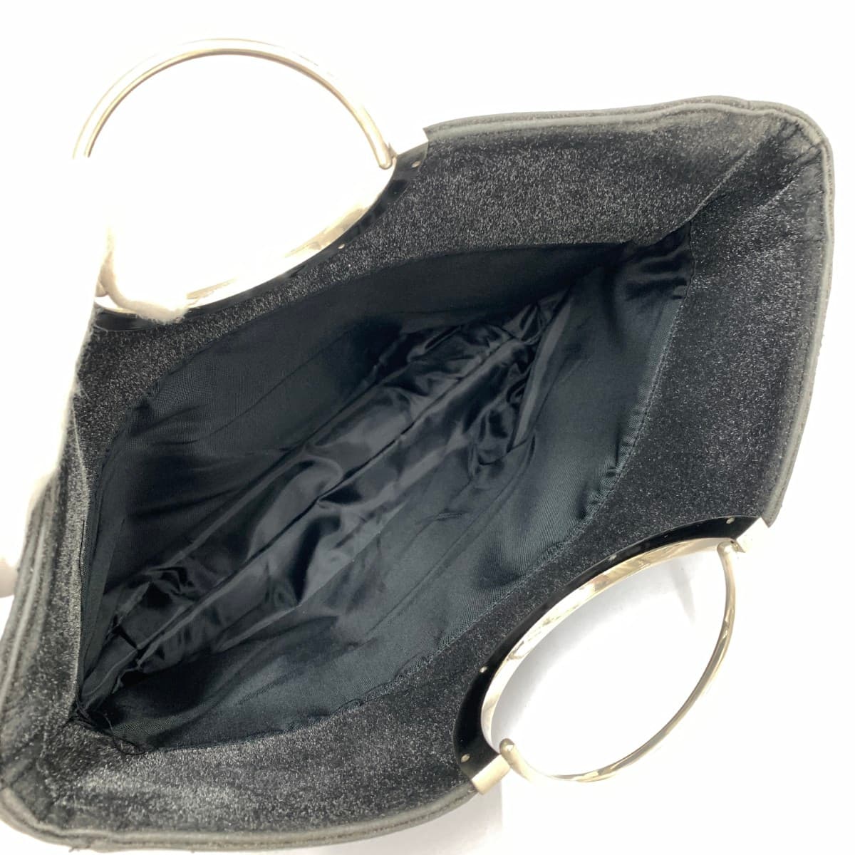 NINA RICCI Handbag Circle Handle Black Ladies 7