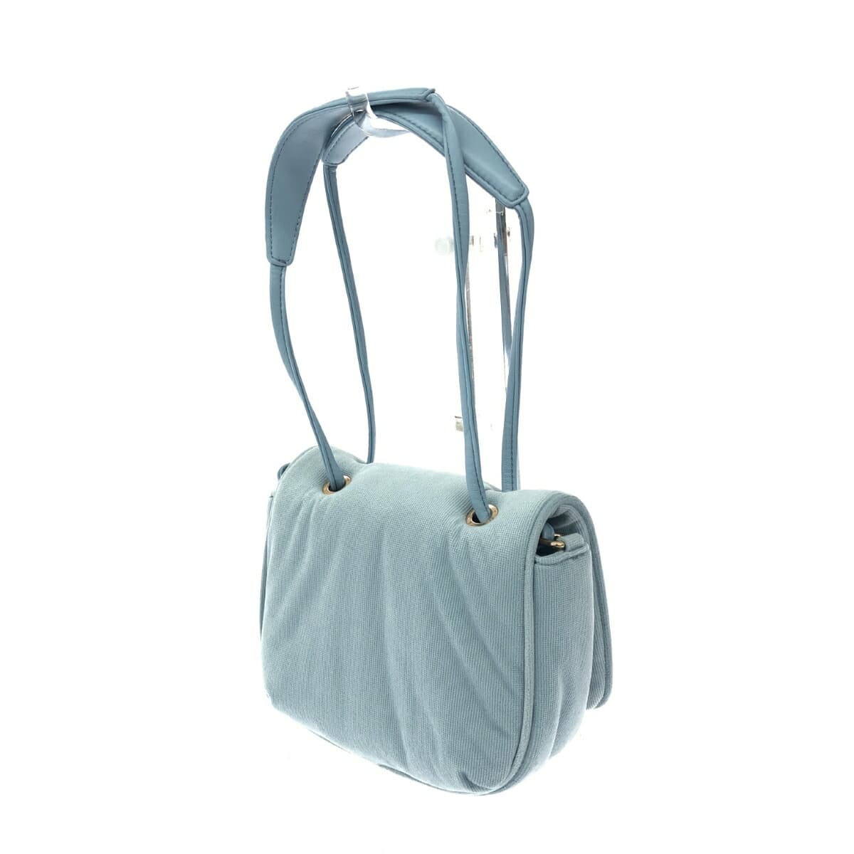 Kitamura Mini Shoulder Bag Good Condition Logo Plate/Pile Fabric/ Light Blue Women's 3