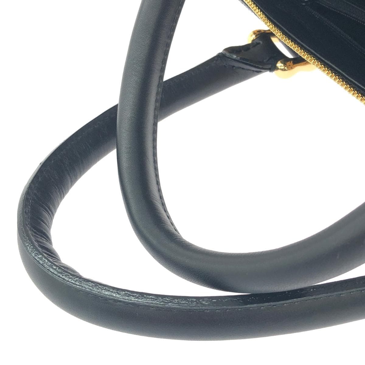 Inden-ya Boston bag in good condition, Geobesque series / Kinart / Arabesque pattern / black deer leather with brown lacquer, unisex 7