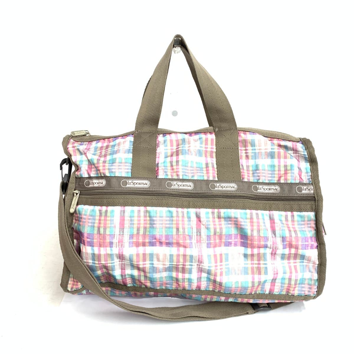 LeSportsac 2WAY Boston bag, check pattern, nylon, multicolor, ladies