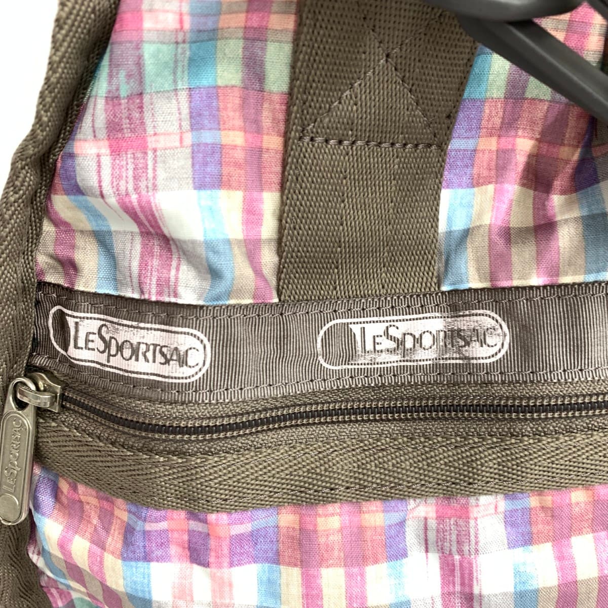 LeSportsac 2WAY Boston bag, check pattern, nylon, multicolor, ladies 6