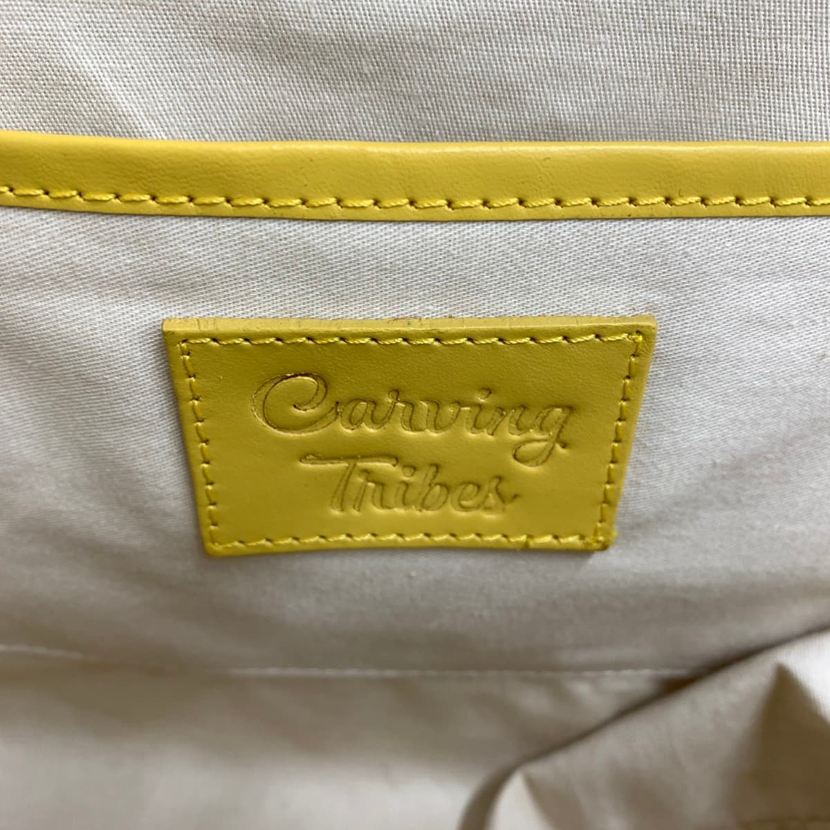 GRACE CONTINENTAL Carving Bag in excellent condition, basket, leather × rattan, yellow/beige, ladies 7