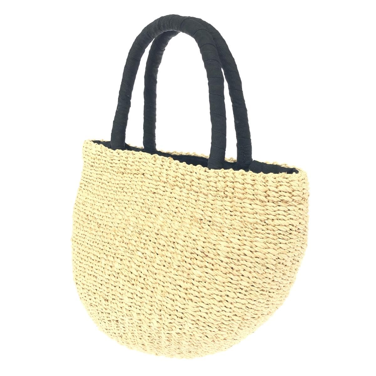 a-jolie Handbag Rafia/Fake Pearl Brown Ladies 3