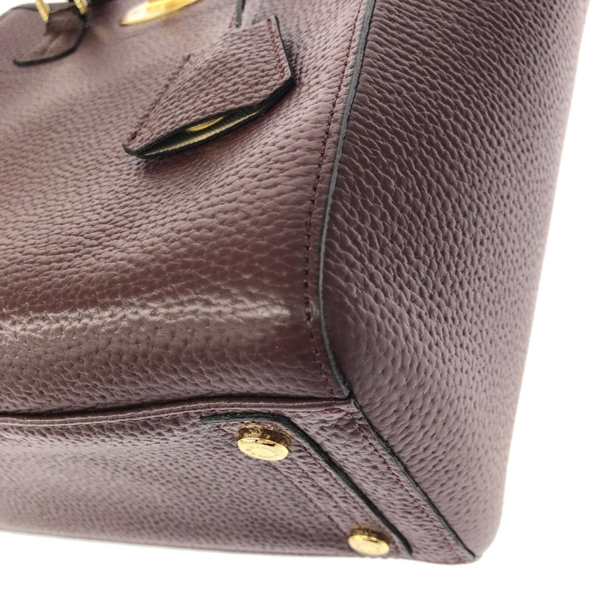 A.D.M.J (Accessoires De Mademoiselle) Accessoires De Mademoiselle Jap Tote Bag Excellent Condition Turn Lock / Leather Bordeaux Ladies 6