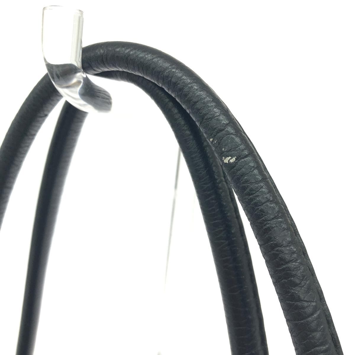 HIROKO KOSHINO Handbag Good Condition Raffia Black Ladies 7