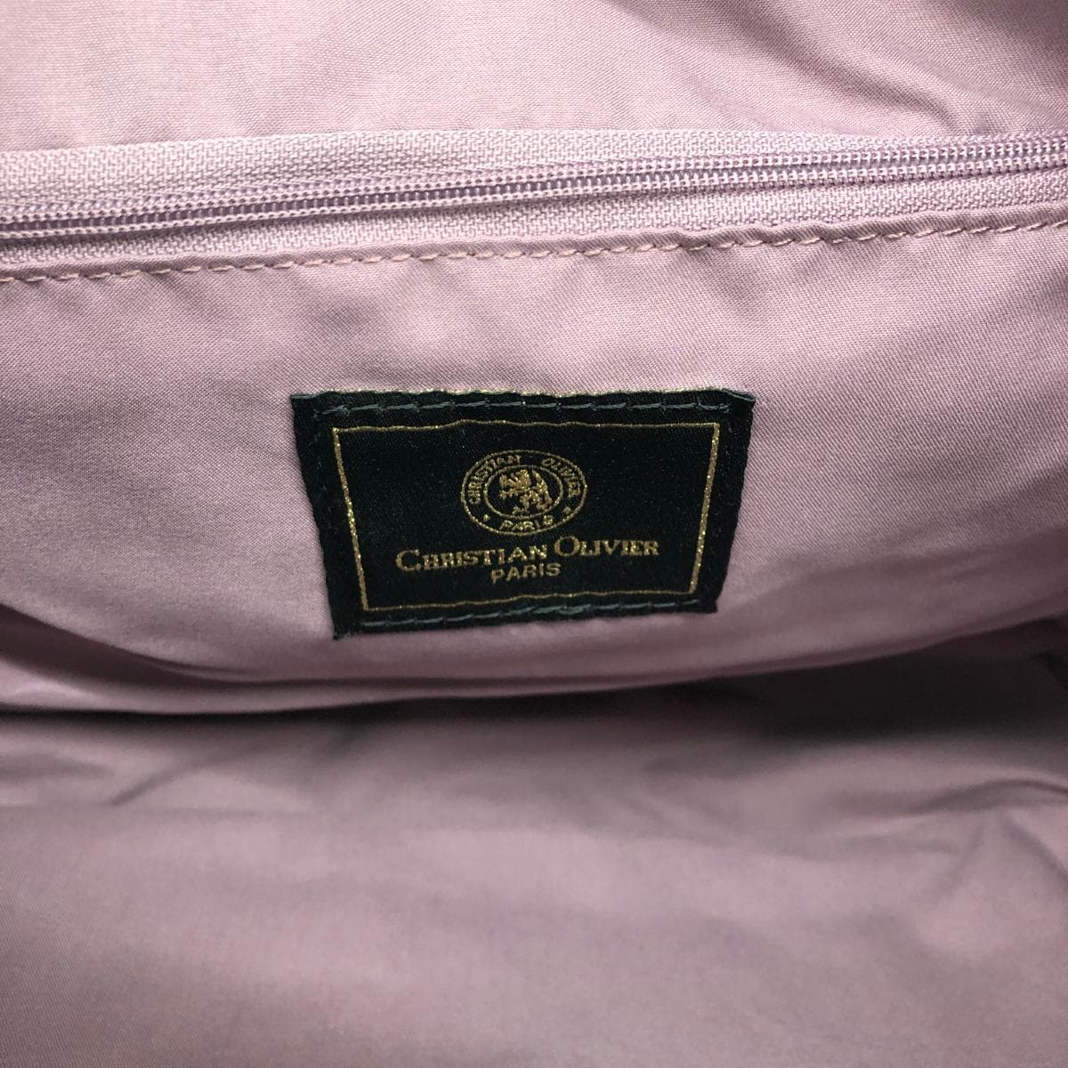 CHRISTIAN OLIVIER 2WAY Tote Bag Good Condition Monogram/Nylon Navy Ladies 7