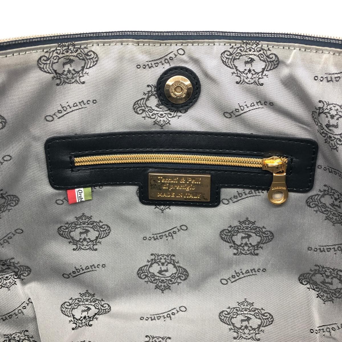 Orobianco tote bag PVC black unisex 9