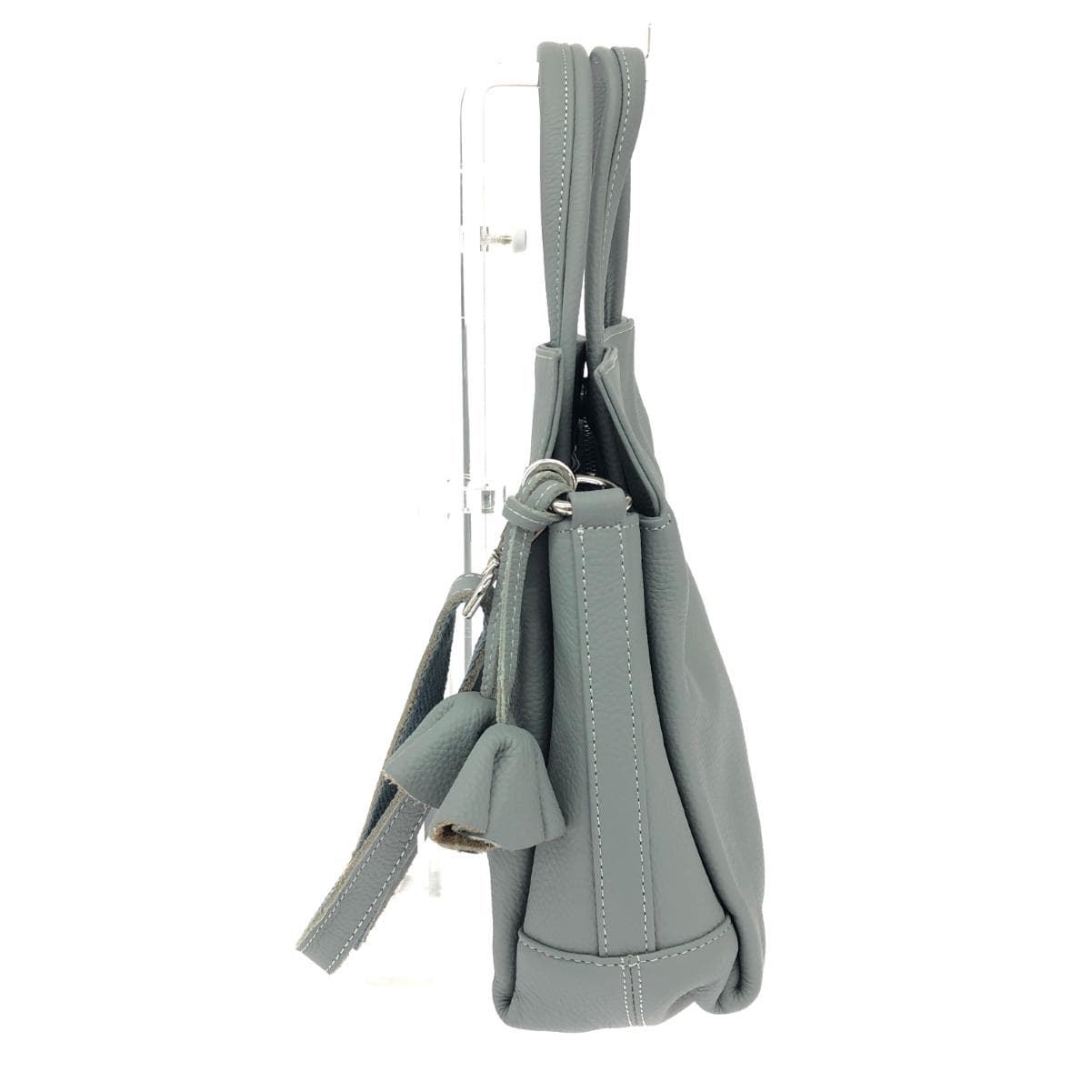 BARCOS 2WAY Tote Bag / Lulu Good Condition Shrink Leather Gray Women's 2