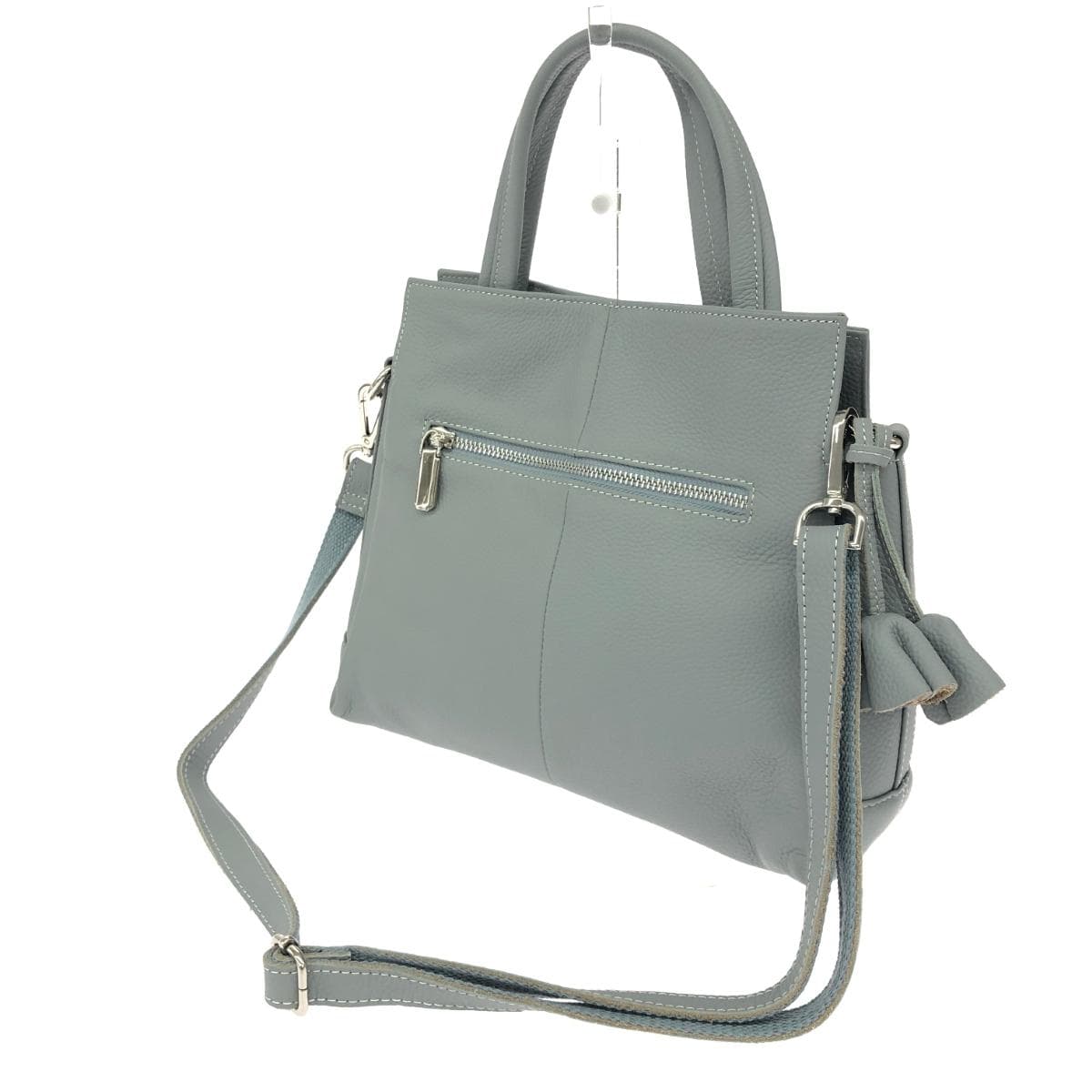 BARCOS 2WAY Tote Bag / Lulu Good Condition Shrink Leather Gray Women's 3