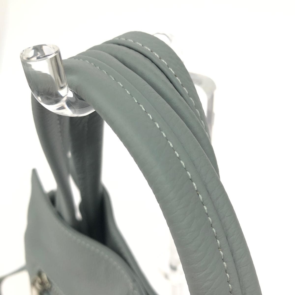 BARCOS 2WAY Tote Bag / Lulu Good Condition Shrink Leather Gray Women's 4