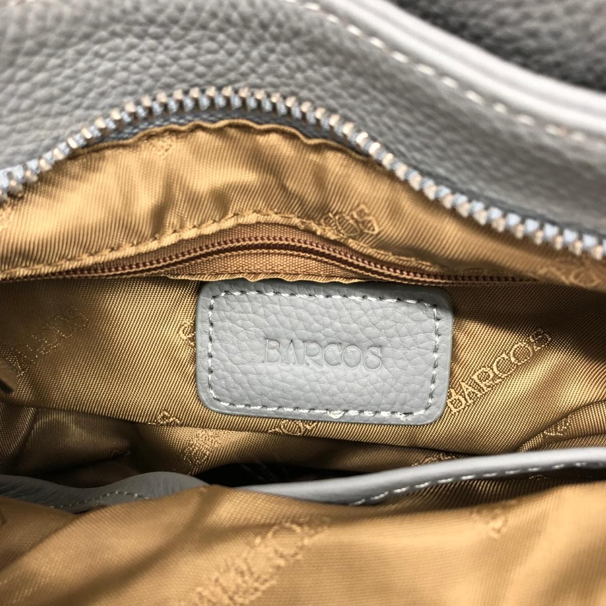 BARCOS 2WAY Tote Bag / Lulu Good Condition Shrink Leather Gray Women's 9