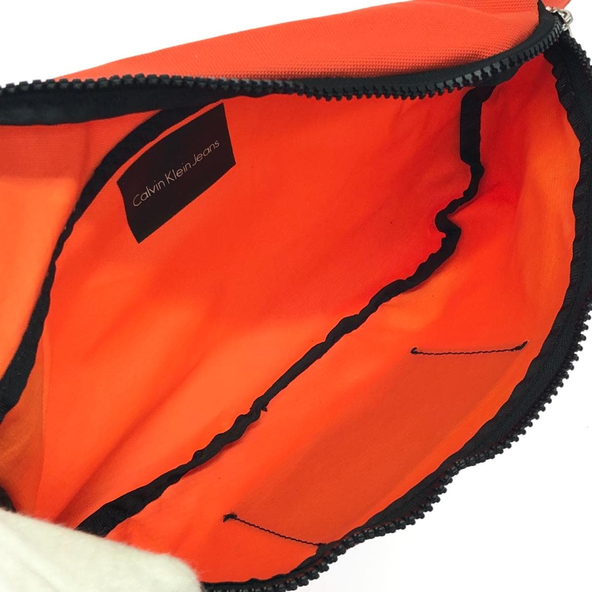 Calvin Klein Jeans Body Bag CK Logo/Nylon Orange Unisex 5