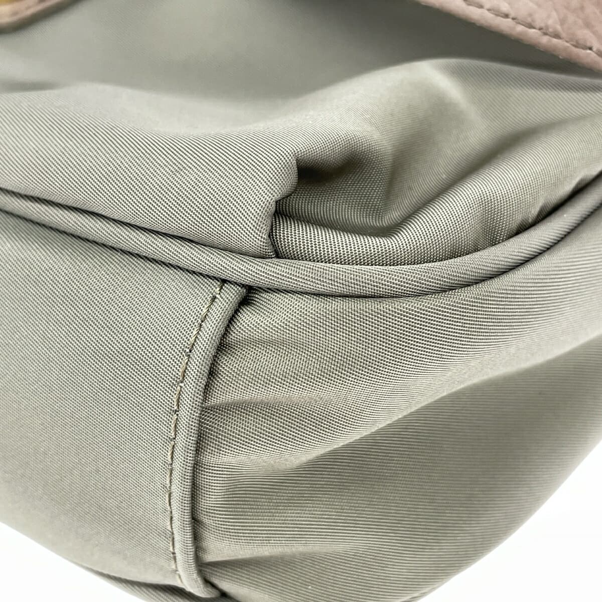 Bonfanti 2WAY mini shoulder bag in excellent condition, nylon/olive, ladies' 7