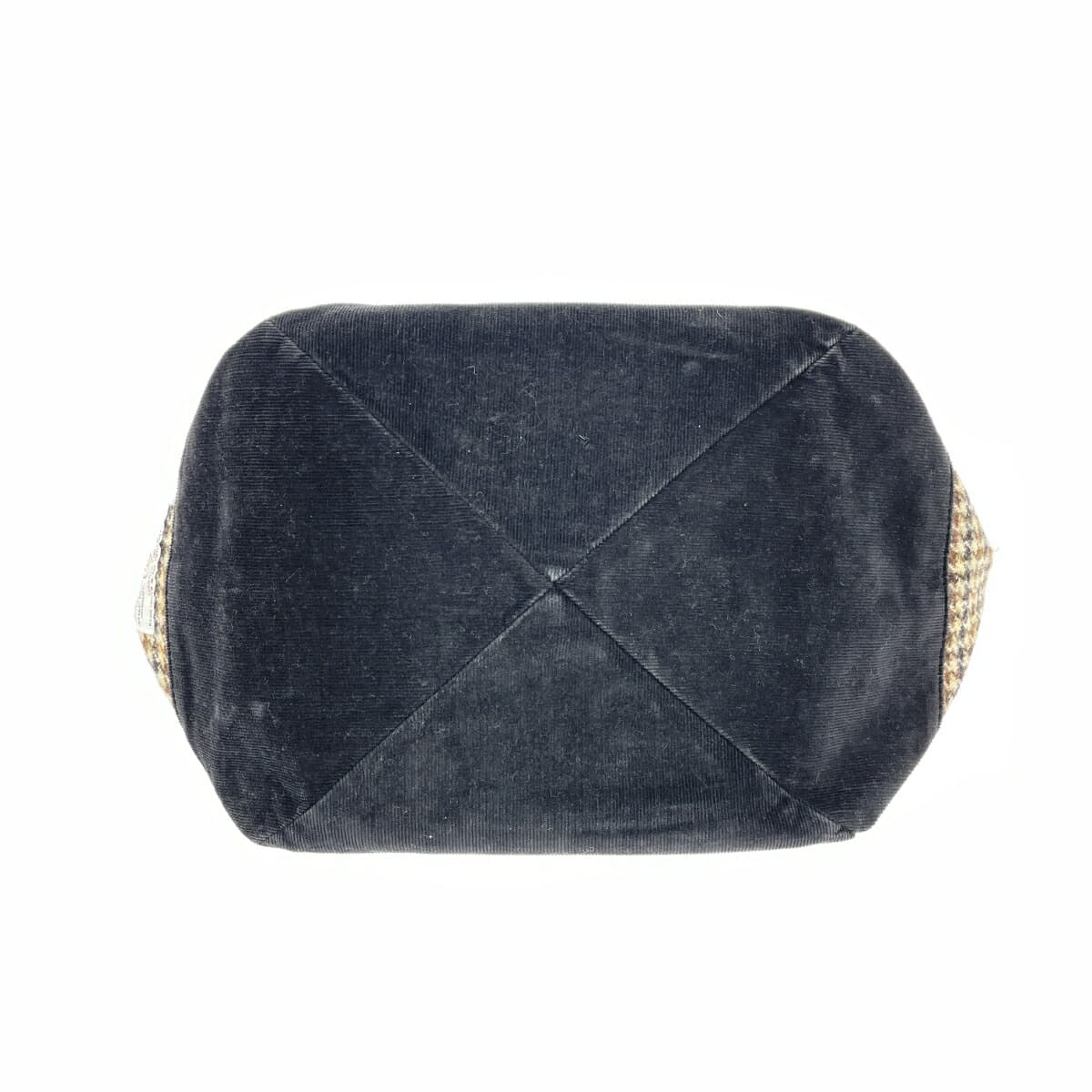 TOPKAPI Tote Bag Check Pattern Corduroy Harris Tweed Brown Ladies 5