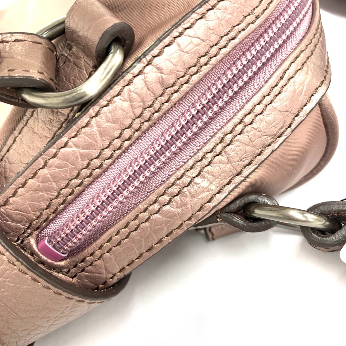 BURBERRY LONDON Tote Bag - Nylon x Leather - Brown - Women's 10