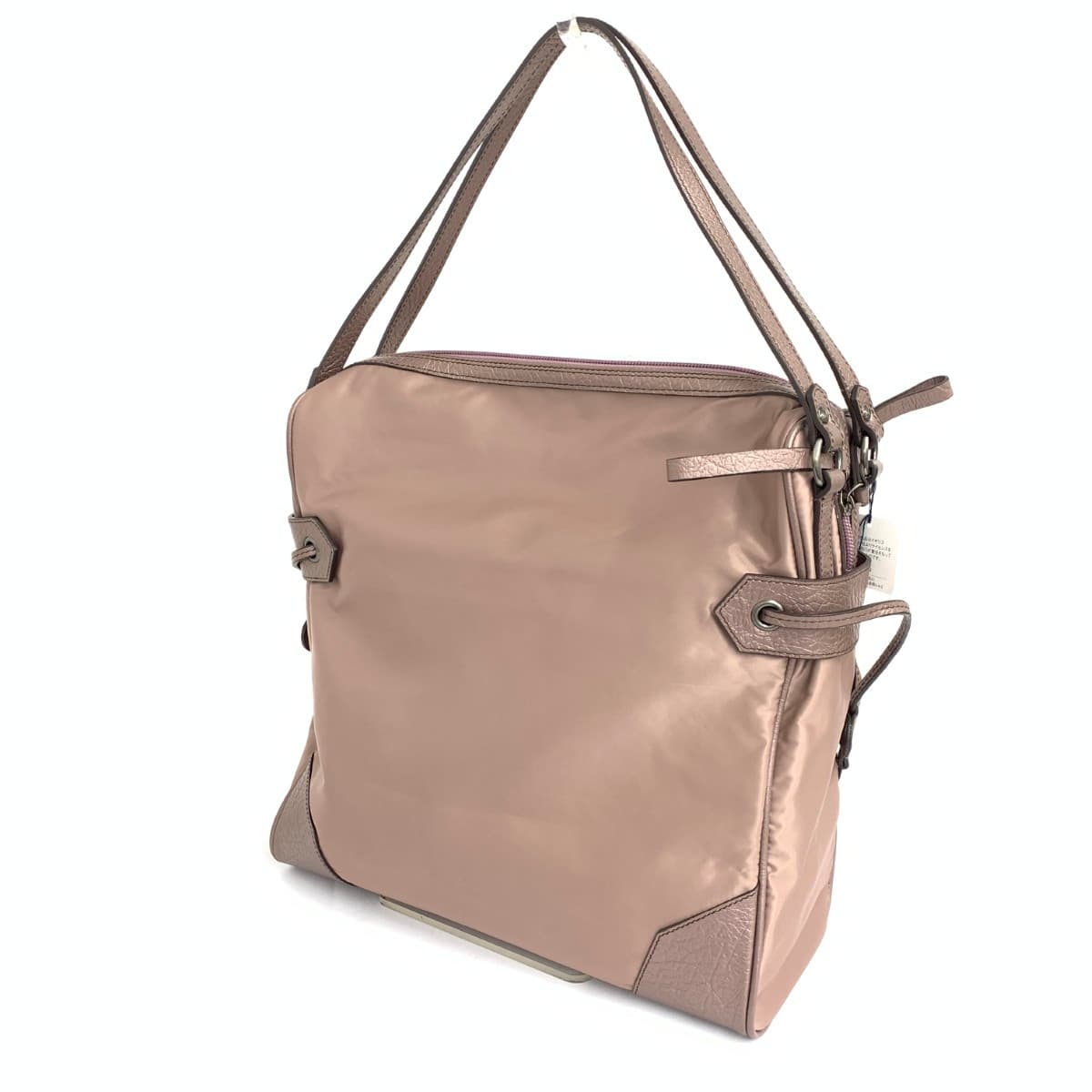 BURBERRY LONDON Tote Bag - Nylon x Leather - Brown - Women's 3