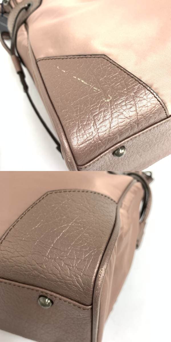 BURBERRY LONDON Tote Bag - Nylon x Leather - Brown - Women's 8