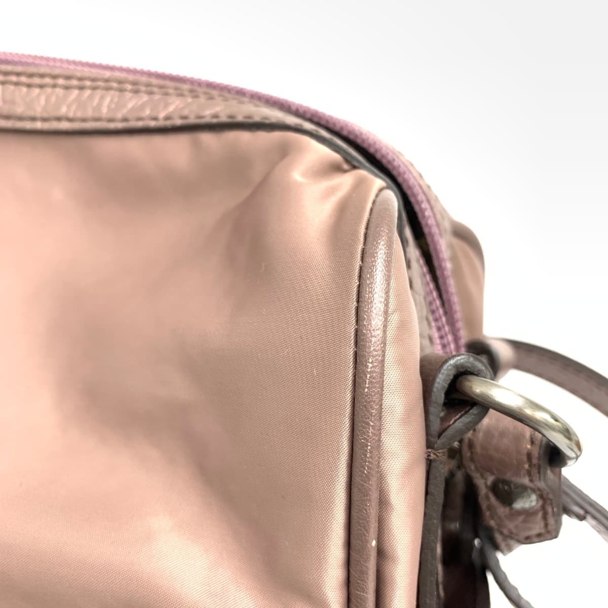 BURBERRY LONDON Tote Bag - Nylon x Leather - Brown - Women's 9