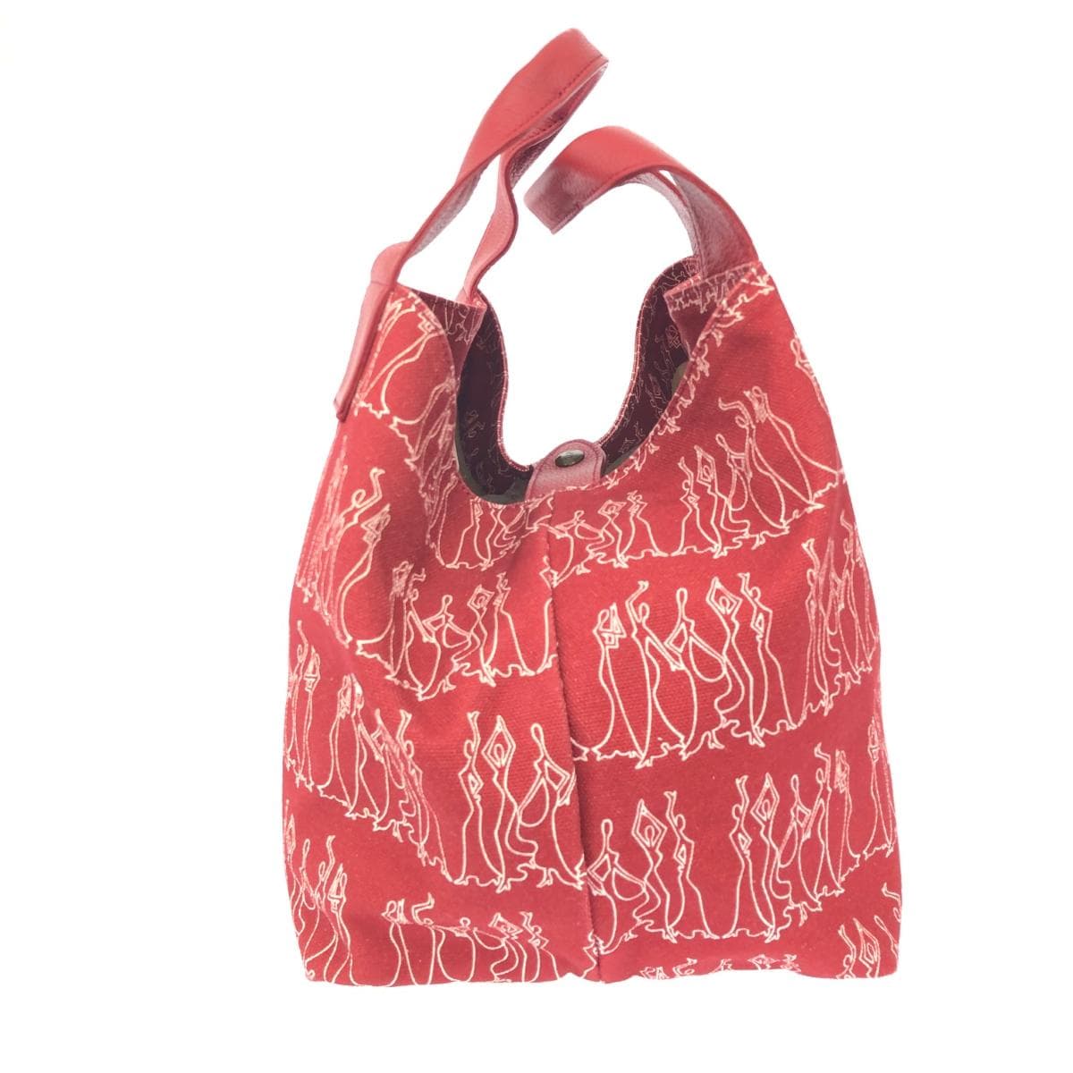 IBIZA Ibiza Tote Bag Good Condition Canvas Red Women's 2
