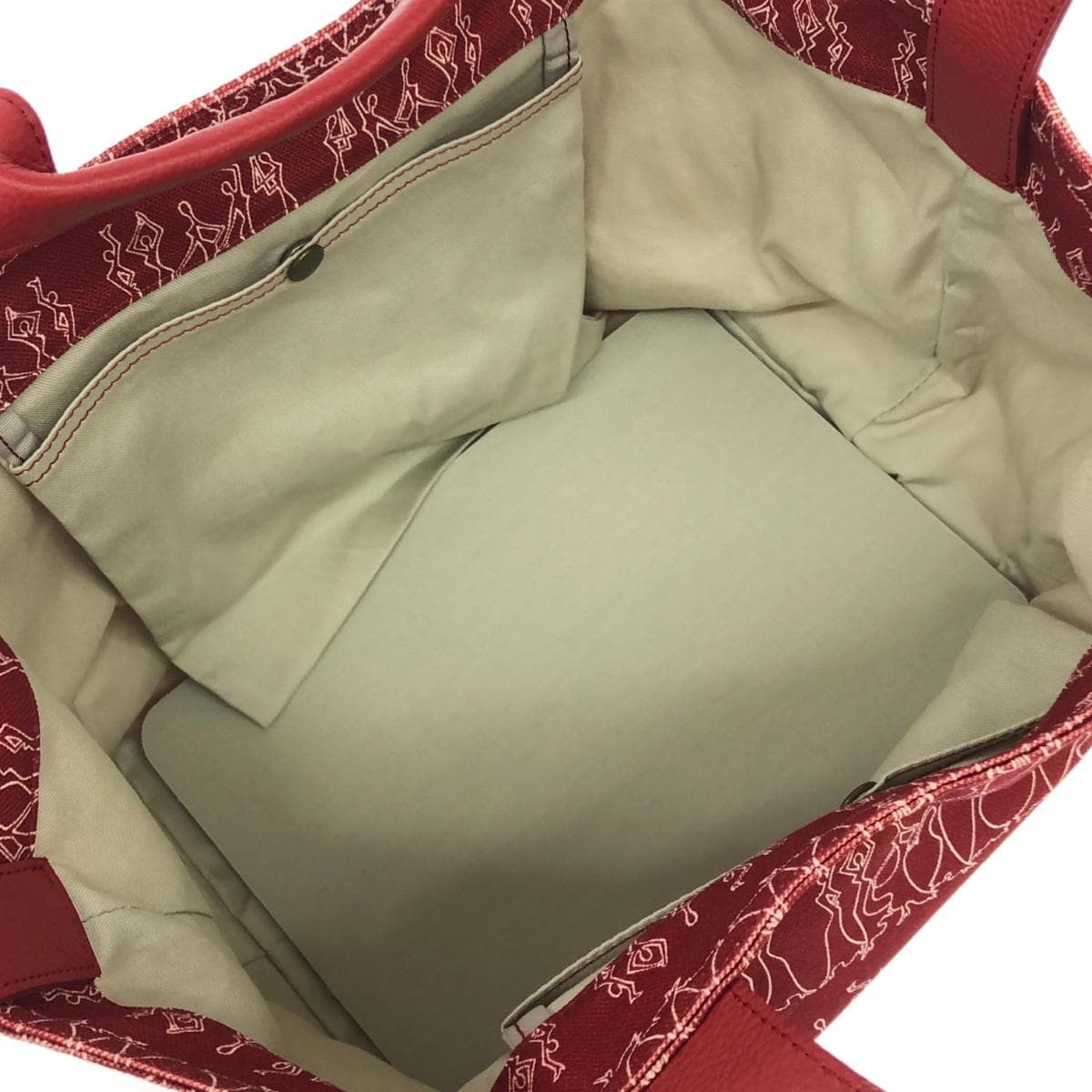 IBIZA Ibiza Tote Bag Good Condition Canvas Red Women's 6