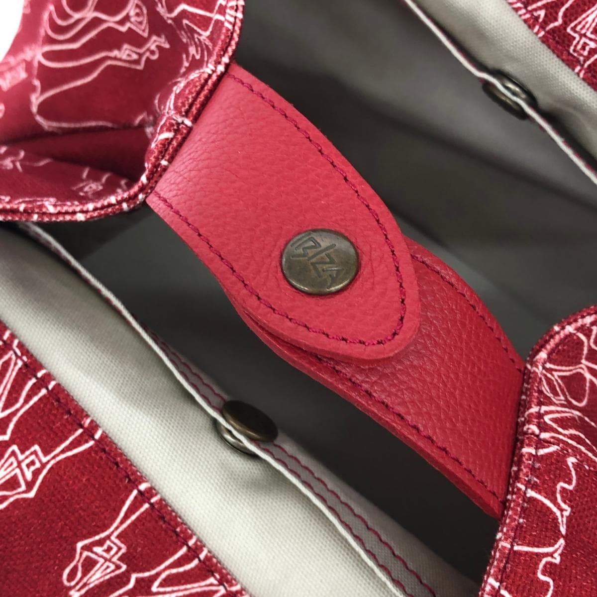 IBIZA Ibiza Tote Bag Good Condition Canvas Red Women's 7