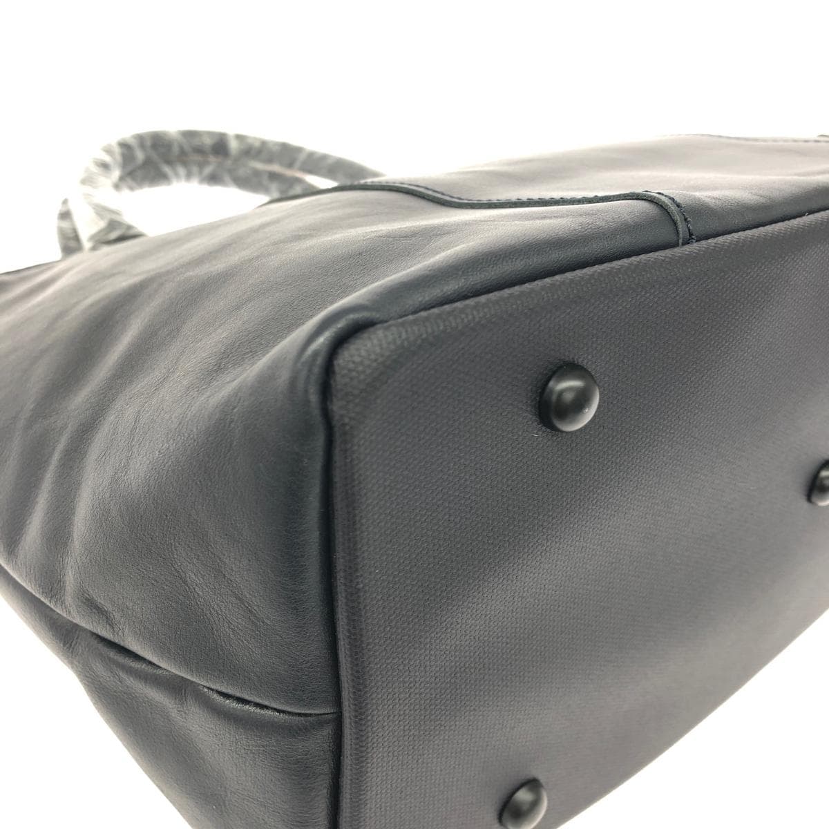 HARVEST LABEL Tote Bag Like New Beard/Leather Navy Men's 7