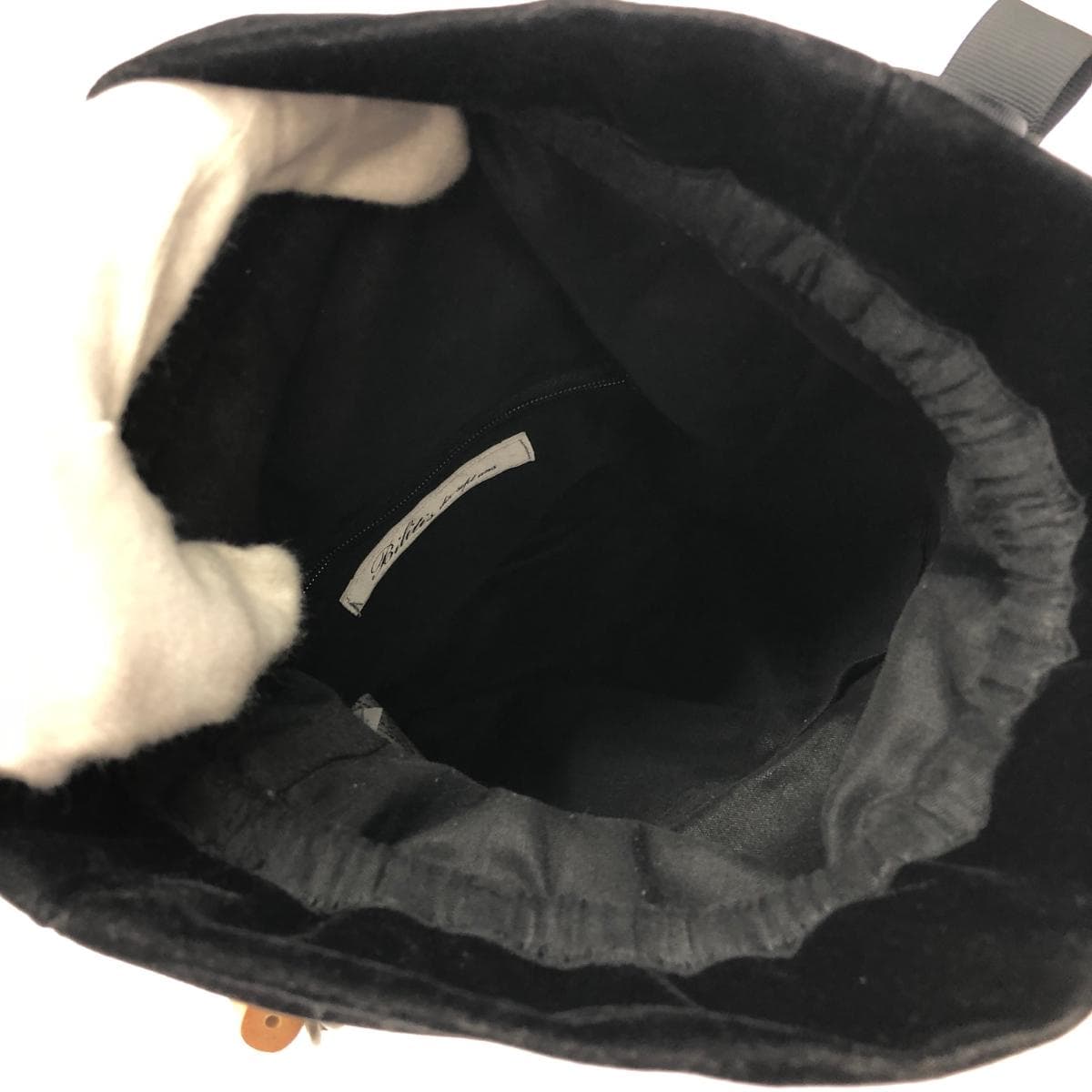 Bilitis Basket Bag Good Condition Black Ladies 7